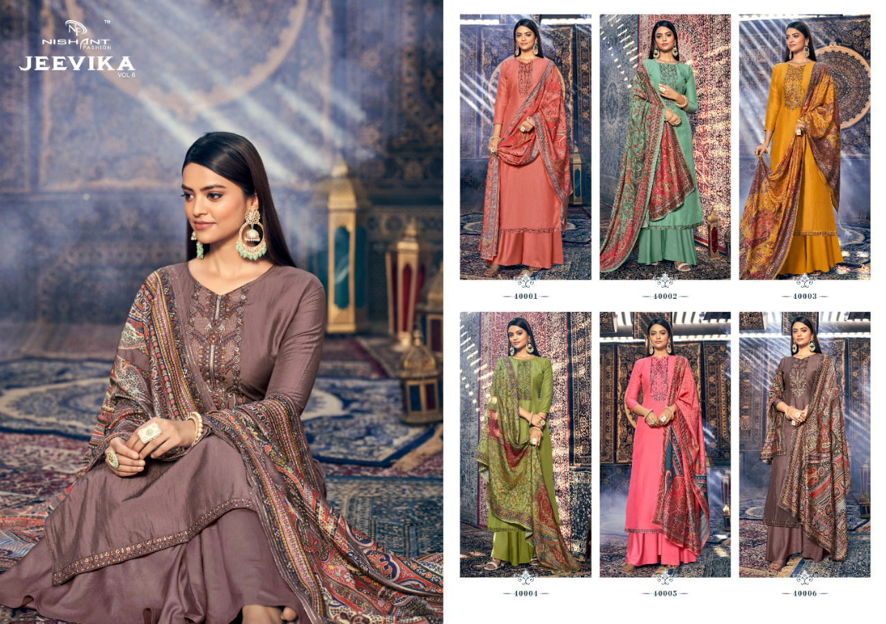 Jeevika Vol 6 Heavy Festive Wear Wholesale Silk Designer Salwar Suits